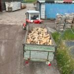 Buchenfrischholz 33 cm auf Anhänger geschnitten – Bild 2