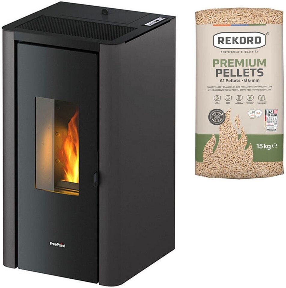 cadel-freepoint-indigo-anthrazit-1854-1 Cadel Freepoint Indigo (1854) Anthrazit – Moderner Pelletofen mit 93 % Wirkungsgrad – Bild 1