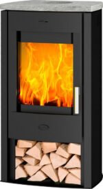 Fireplace Tuvalu Speckstein – Kaminofen mit 6,5 kW und eleganter Speckstein-Abdeckung – Bild 2