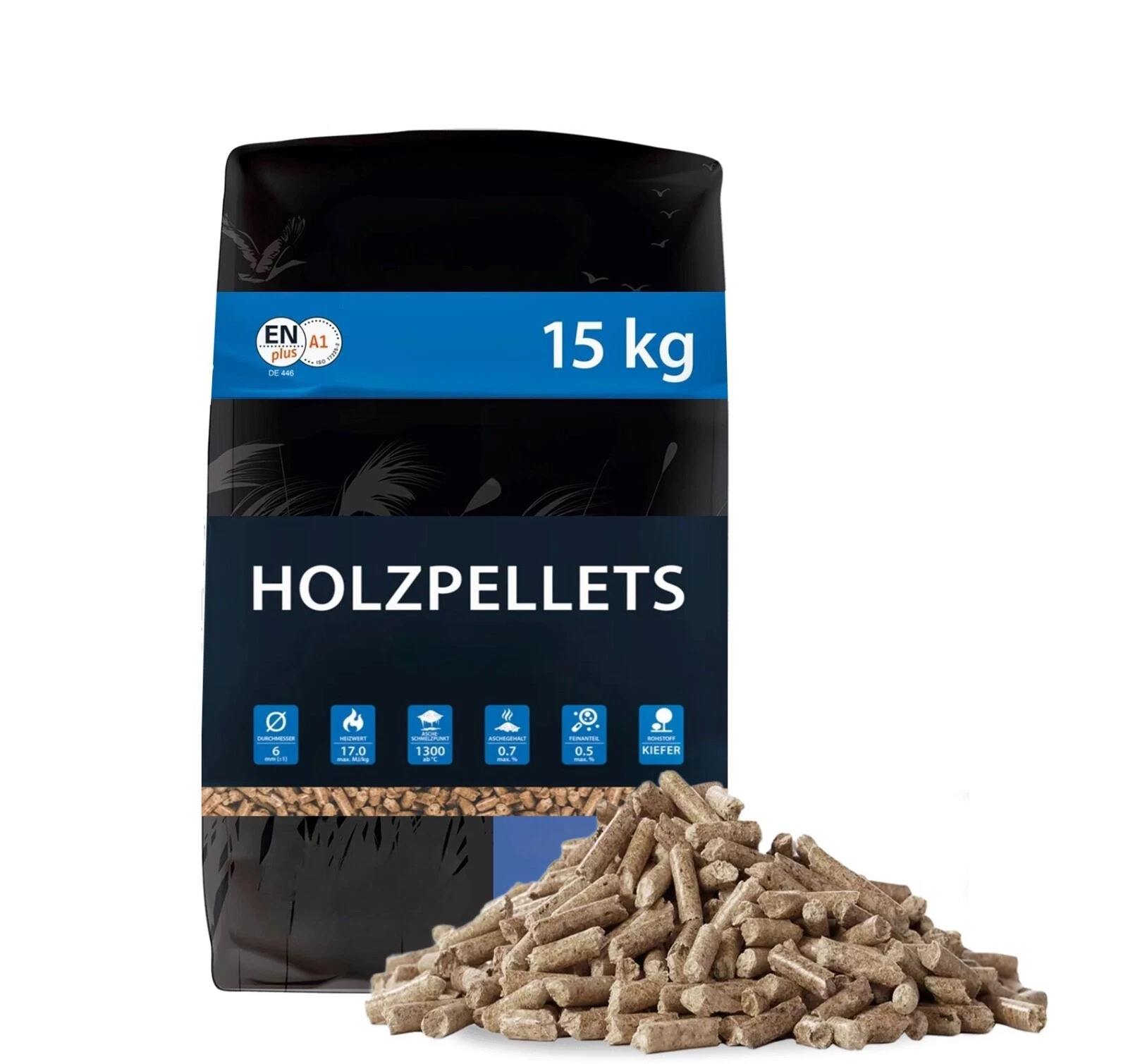 s-l1600 Holzpellets Buche & Eiche ENplus A1 – 975 kg Palette (65 x 15 kg) – Bild 1